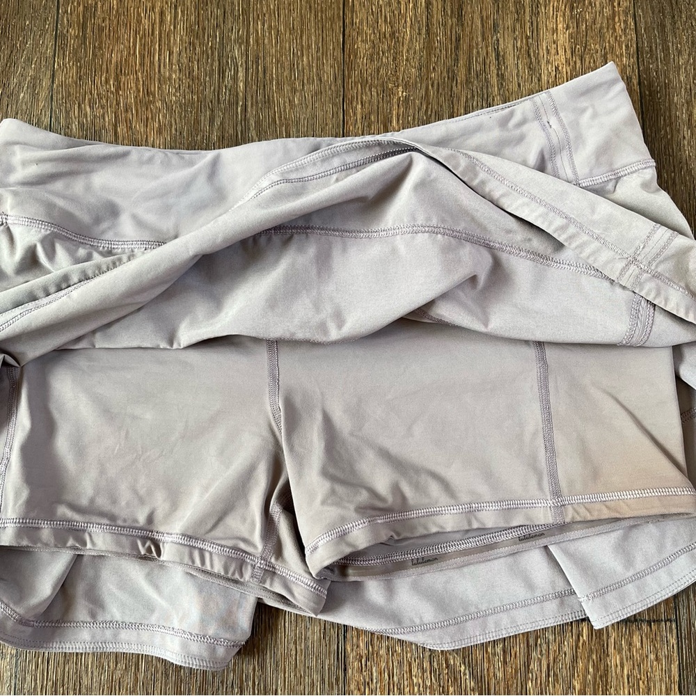 Lululemon Athletica lavender purple lace rival skirt skort with short 10 FLAW - Picture 7 of 15